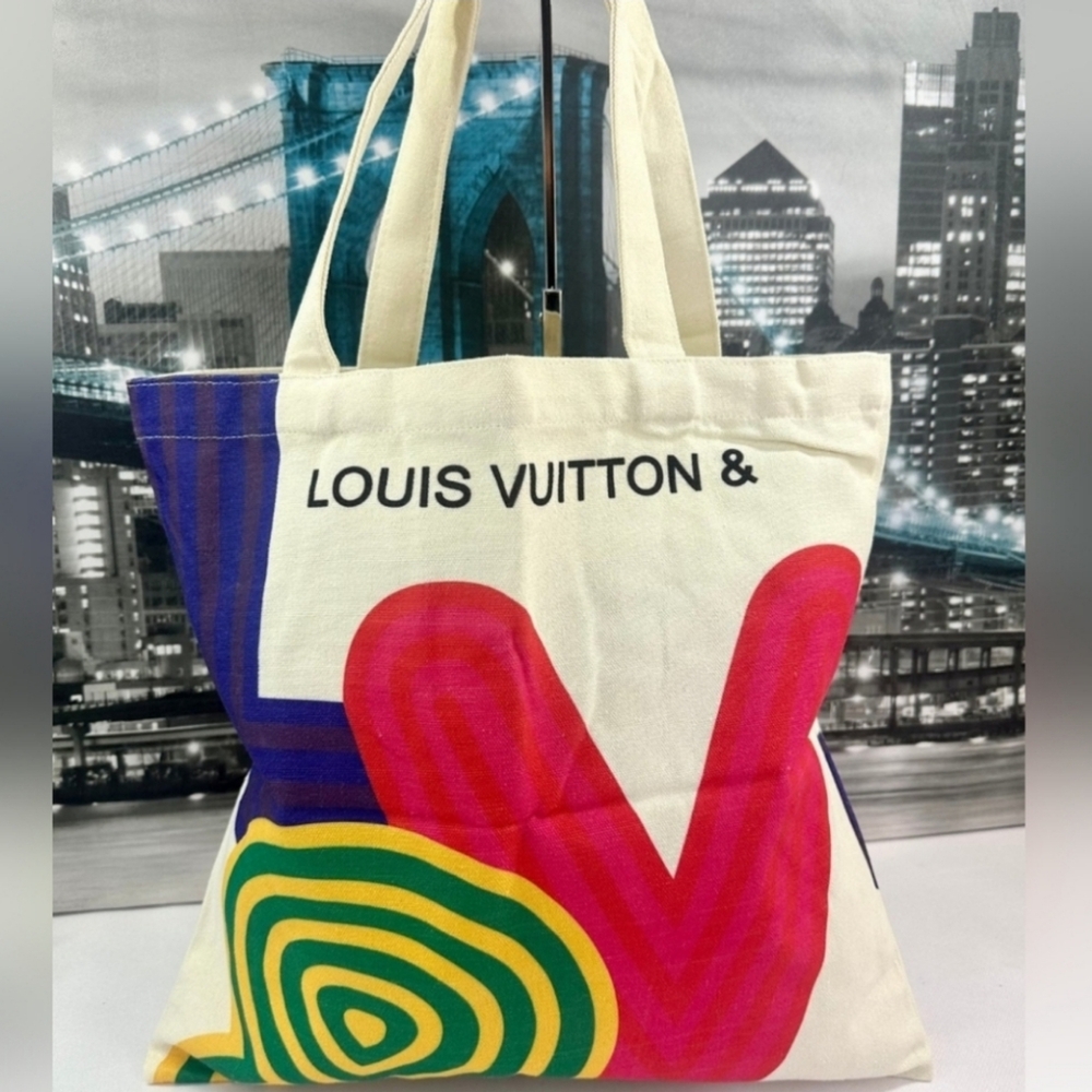 Louis Vuitton Reusable Cloth Canvas Tote Bagfrom Shenzhen Exhibition Circa 2022